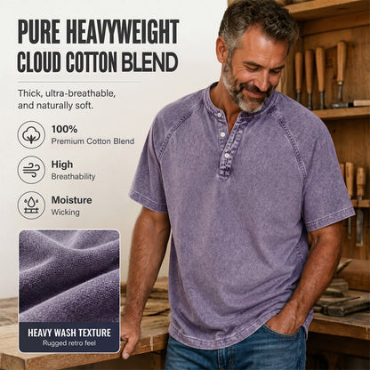 Mitchell | Casual Short Sleeve Band Collar Shirt